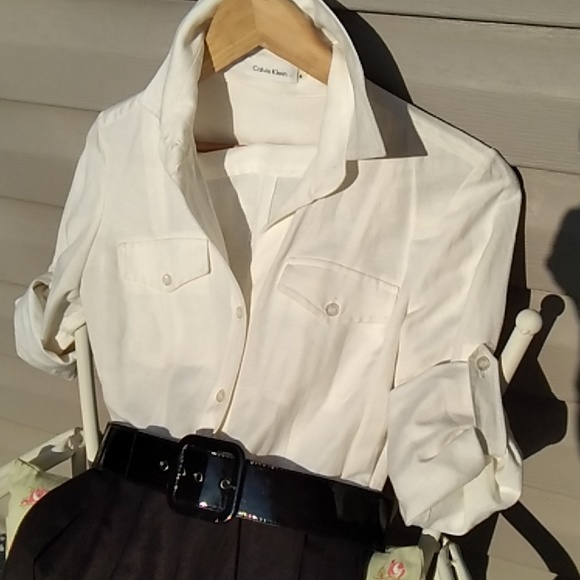 Calvin Klein Dresses & Skirts - 🏝️ Vintage Calvin Klein Linen Dress